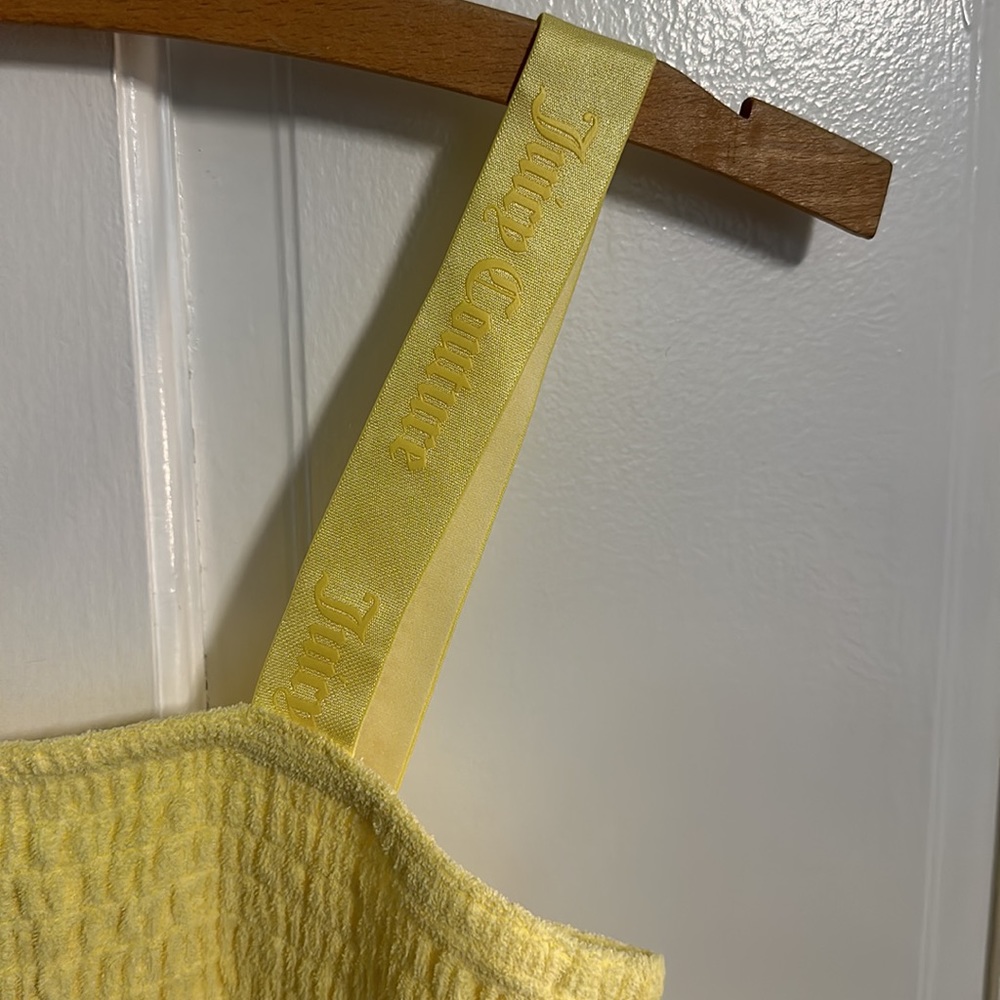 Juicy couture smocked towel terry dress big girls size large 12/14 New - Picture 3 of 4